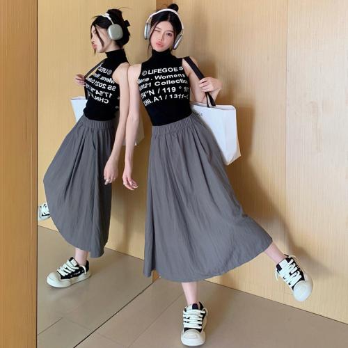 Cotton Linen Slim Maxi Skirt : PC
