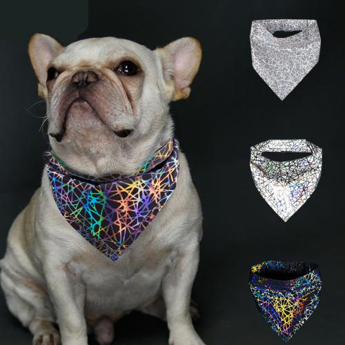 Polyester reflective Pet Scarf printed gray PC
