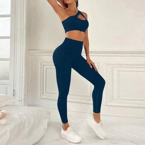 Polyamide & Spandex Ensemble de vêtements de yoga pour femmes Sports Good & Pantalon Solide plus de couleurs pour le choix Ensemble