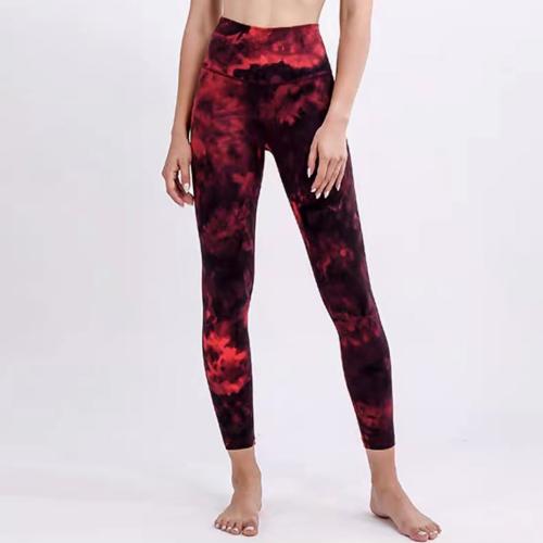 Polyamide & Spandex Quick Dry Women Yoga Pants lift the hip Tie-dye PC