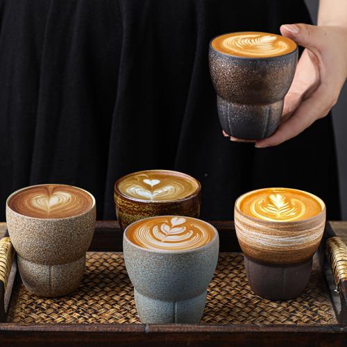 5.75 FL OZ Ceramics Coffee Cup, durable & different design for choice, , Solid, more colors for choice, Sold By PC