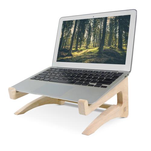 Oak Laptop Stand durable & portable khaki PC