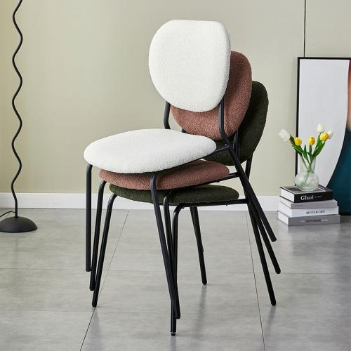 Fer & Suede Chaise de maison occasionnelle Solide plus de couleurs pour le choix pièce