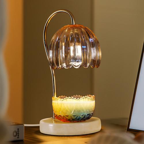 Marble & Metal adjustable light intensity Fragrance Lamps different power plug style for choose PC