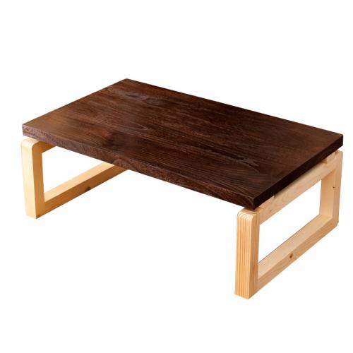 ソリッドウッド ティーテーブル 木のパターン 混合色 一つ