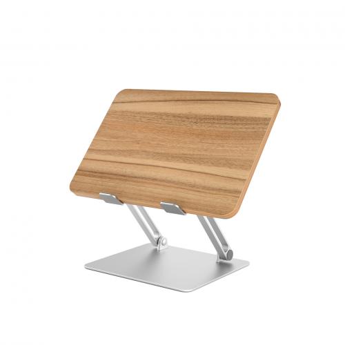 Wooden & Aluminum foldable Laptop Stand durable PC
