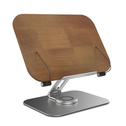 Aluminum & Solid Wood & Iron foldable Laptop Stand durable PC