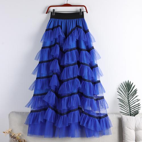 Polyester Ball Gown & High Waist Maxi Skirt slimming patchwork : PC