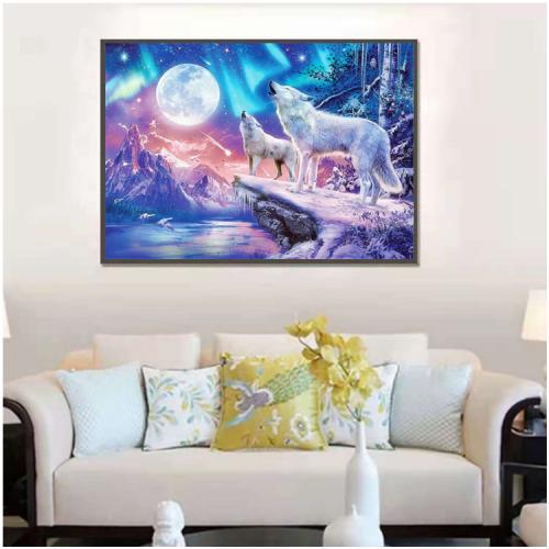Canvas & Resin Rhinestones DIY Diamond Painting for home decoration & without frame PC