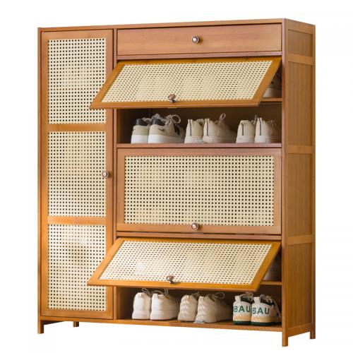 Moso Bamboo Multilayer Shoes Rack Organizer for storage & dustproof PC