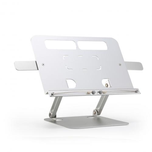 Aluminum & ABS adjustable hight & Adjustable Length & foldable Laptop Stand durable silver PC