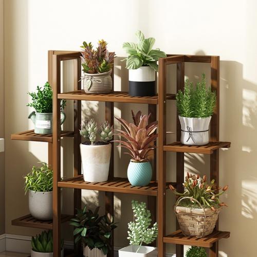 Moso Bamboo Flower Rack  Solid Dark Brown PC