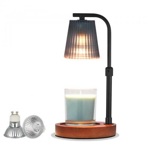 Glass & Solid Wood & Iron Fragrance Lamps different power plug style for choose PC