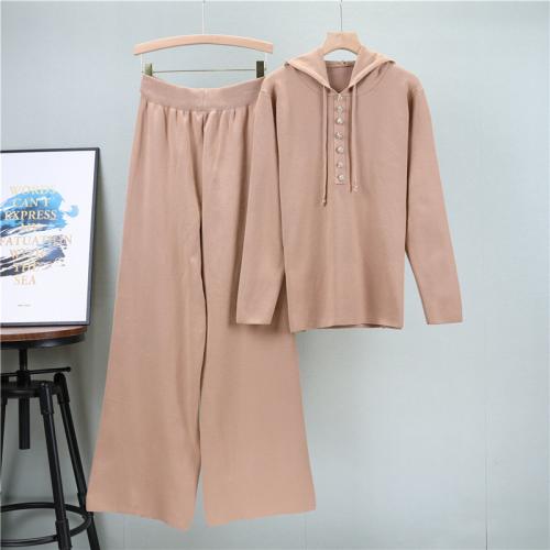 Polyester Women Casual Set two piece & loose Pants & top : Set