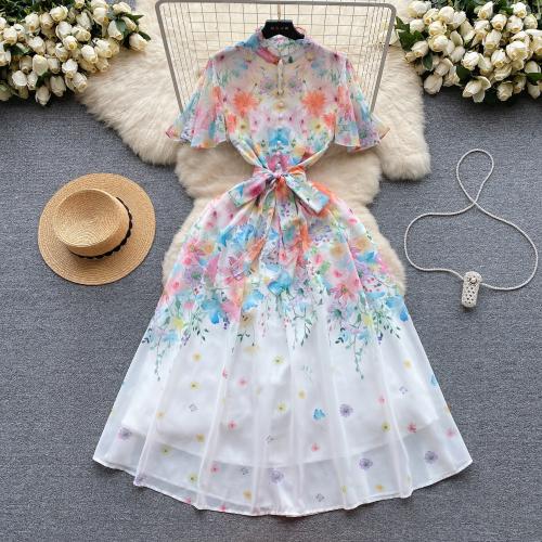 Polyester High Waist One-piece Dress & breathable shivering PC