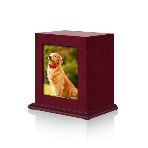 Solid Wood Cinerary Casket Solid red PC