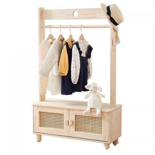 Solid Wood Clothes Hanging Rack durable  PC