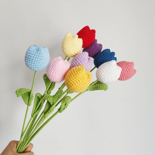 De lana Flor artificial, más colores para elegir,  trozo