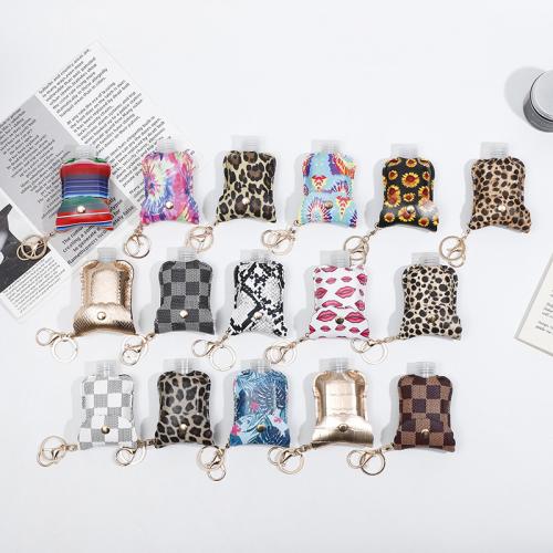 PU Leather Hand Sanitizer Holder portable PC