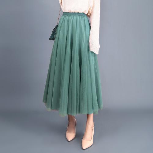 ポリエステル マキシ丈スカート パッチワーク 選択のためのより多くの色 : 一つ