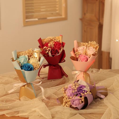 Dried Flower Preserved Flower Decoration Solid white PC
