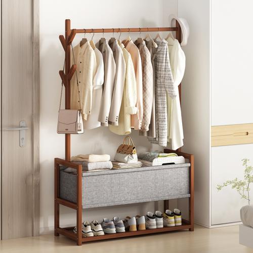 Moso Bamboo Multifunction Clothes Hanging Rack PC