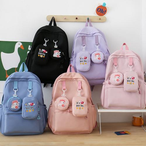 Nylon Backpack large capacity & for children & waterproof & breathable Cartoon PC
