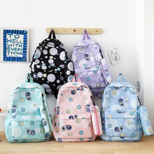 Nylon Backpack large capacity & for children & two piece & waterproof Cartoon PC