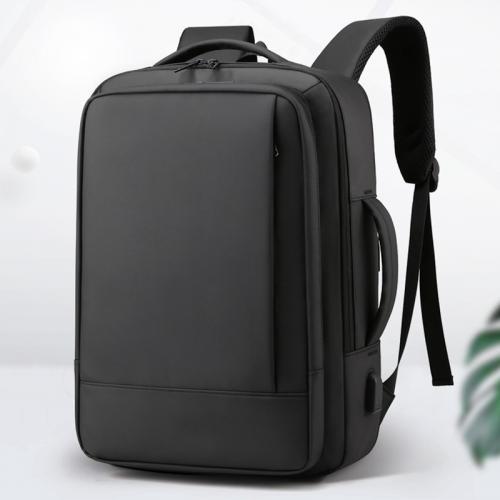 Nylon Load Reduction Backpack large capacity & with USB interface & waterproof Polyester Solid PC