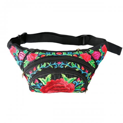 Polyester Easy Matching & Vintage Waist Pack soft surface & embroidered PC