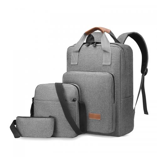 Oxford cross body Computer Backpack large capacity & three piece Solid PC