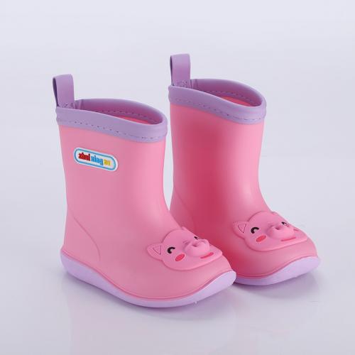 Plastic Cement Rain Boots & anti-skidding & waterproof Solid Pair