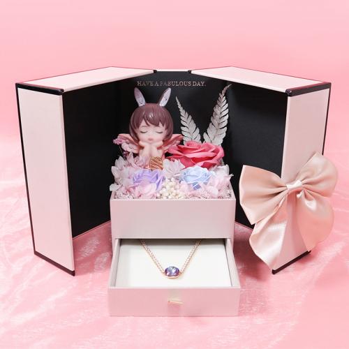 Paper Gift Box Solid pink PC