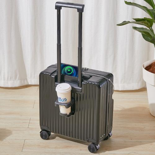 ABS & PC-Polycarbonate Suitcase with password lock & with USB interface Solid PC
