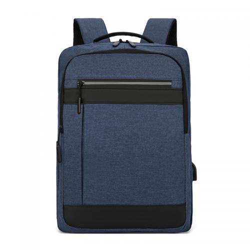 Oxford easy cleaning Backpack large capacity & with USB interface Solid PC