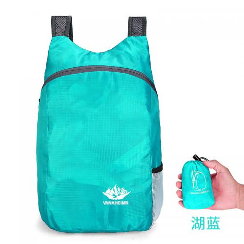 Nylon foldable Backpack portable & waterproof Solid PC