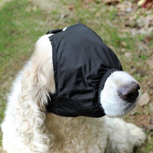 Nylon Beruhigende Augenmaske für Hunde, Solide, Schwarz,  Stück