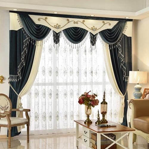 Flannelette shading Curtain durable & thickening Solid mixed colors PC
