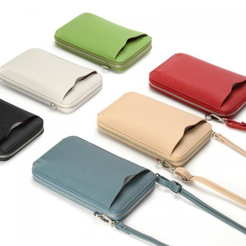 PU Leather Cell Phone Bag durable Solid PC