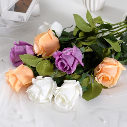 Cloth Valentines Gift Artificial Flower for home decoration Iron & Plastic Lot