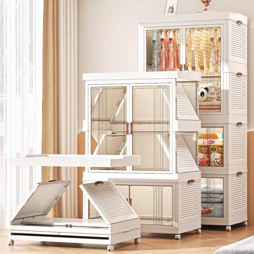 Plastic Cloth Storge Rack Solid white PC