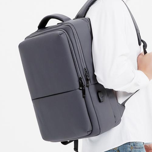 Waterproof Cloth Backpack large capacity & with USB interface & waterproof Solid PC