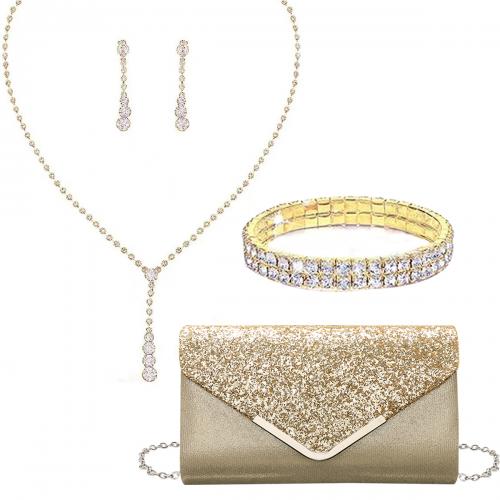 Gift Set for women & four piece & with rhinestone plated Sold By Set