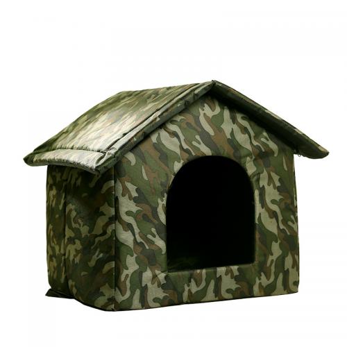Sponge & Oxford detachable and washable & Waterproof Pet Bed printed camouflage army green PC