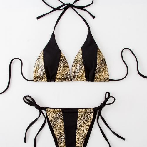 Polyester Bikini backless & two piece Set