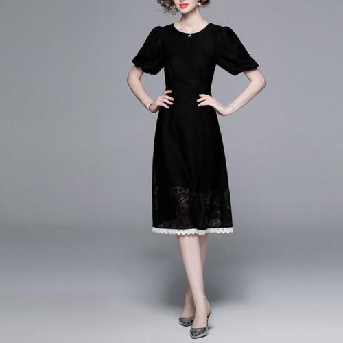 Polyester Waist-controlled One-piece Dress & breathable PC