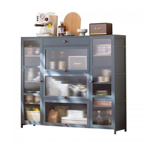Moso Bamboo Storage Cabinet for storage & dustproof gray PC