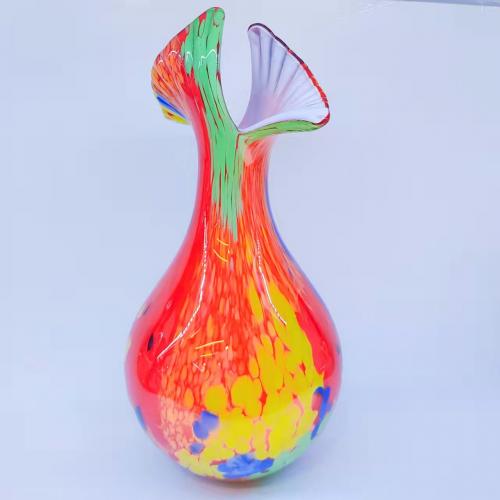 Glas Vase, Solide, mehrfarbig,  Stück