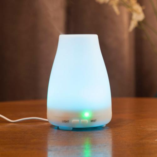 Polypropylene-PP Aromatherapy Humidifier different power plug style for choose & with color-changeable Led Solid PC