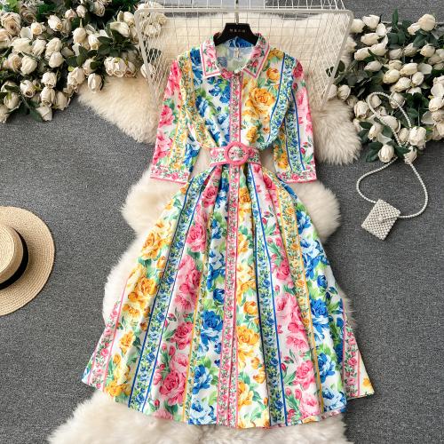 Polyester Einteiliges Kleid, Zittern, mehr Farben zur Auswahl,  Stück